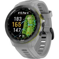 Garmin - Approach S70 GPS Smartwatch 42mm Ceramic - Black Ceramic Bezel with Powder Gray Silicone...