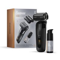 Manscaped - The Chairman Pro Essentials Kit Rechargeable Wet/Dry Electric Foil Face Shaver and Sk...