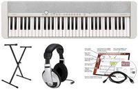 Casio - CT-S1WE EPA 61 Key Keyboard with Stand, AC Adapter, Headphones, and Software - White