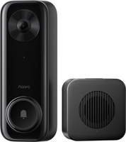 Aqara - G400 Select 24V Hardwired 2K 1536 x 1536 Res Wi-Fi Video Doorbell, Head-to-Toe View, Surf...