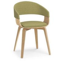 Simpli Home - Lowell Bentwood Dining Chair with Light Wood - Acid Green