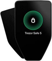 Trezor - Safe 5 - Passphrase &amp; Secure Element Crypto Hardware Wallet with Touch Screen and Haptic...