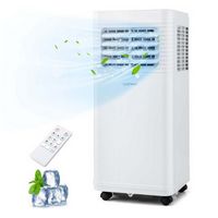 Costway Portable Air Conditioner Cools up to 250 sq.ft 3 in 1 AC Unit with Fan & Dehumidifier Sle...