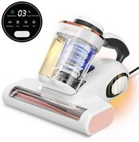 JIGOO - Bed Vacuum Cleaner with Dust Sensor, 13Kpa Suction 500W Mattress Vac with UV Light &amp; Ultr...