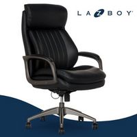 La-Z-Boy - Nova Executive Vegan Leather Office Chair with Air Lumbar Technology - Black