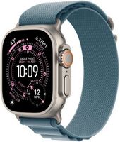 Apple Watch Ultra 3 (GPS+Cellular) 49mm Titanium Case with Light Blue Alpine Loop - Medium - Natu...