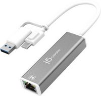 j5create - USB-C® to 2.5 Gigabit Ethernet Adapter, with 3.93" cable - Space Gray