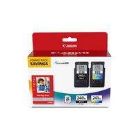 Canon - PG-240XL/CL-241XL 2-Pack High-Yield Ink Cartridges + Photo Paper - Black/Multicolor