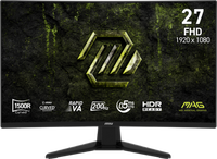 MSI - MAG 274CF E20 27" Rapid VA Panel FHD 200Hz 0.5ms Adaptive Sync Gaming Monitor with HDR read...