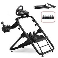 GTPlayer - Sim Racing Wheel Stand Simulator Cockpit Wheel Stand fit forLogitech,Thrustmaster, CSR...