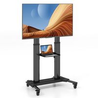 Rolling TV Stand for Most 32"-85" Flat/Curved LED/LCD/OLED/4K TVs up to 132 LBS