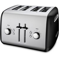KitchenAid - 4-Slice Toaster with Illuminated Buttons - Onyx Black