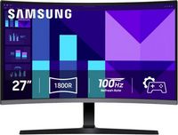 Samsung - 27" S39GD Series Curved FHD 100Hz Monitor with Built-in Speakers (HDMI, D-Sub) - Black