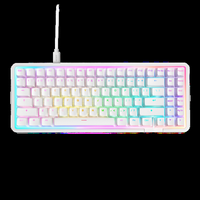 NZXT - Function Elite MiniTKL Wired Magnetic RGB Gaming Keyboard - White