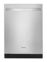 Whirlpool - Quiet Dishwasher with 3rd Rack .- Fingerprint Resistant - Stainless Steel