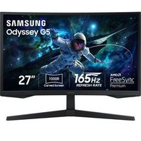 Samsung - 27" Odyssey 1000R Curved QHD 165Hz 1ms AMD FreeSync Gaming Monitor (DP, HDMI) - Black