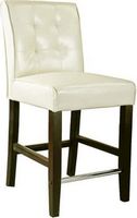 CorLiving - Antonio Counter Height Barstool - Cream White