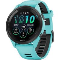 Garmin - Forerunner 265 GPS Smartwatch 46 mm Fiber-reinforced polymer - Black/Aqua