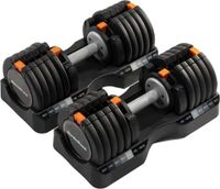 Set of Two NordicTrack 55 lb. Adjustable Dumbbells - Black