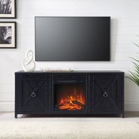 Felinna Log Fireplace TV Stand for Most TVs up to 65"