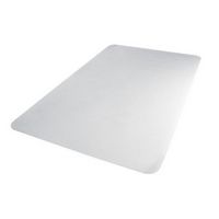 Floortex - Executive Rectangular Polycarbonate Chair Mat for Deep Pile Carpet 48 x 53 inches - Clear