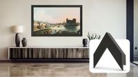 Deco TV Frames - 32" Slim Bezel for Samsung The Frame TV - Museum Espresso