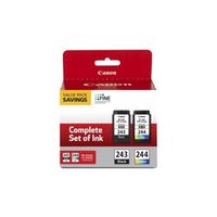 Canon - 243 / CL-244 Value Pack Standard Capacity Ink Cartridges - Black/Cyan/Magenta/Yellow