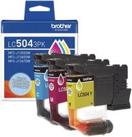 Brother - Genuine LC5043PK 3-Pack Standard Yield Cyan, Magenta, and Yellow Ink Cartridge - Cyan/M...