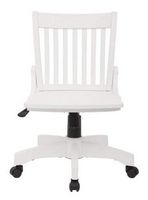 OSP Home Furnishings - Wood Bankers Home Office Wood Chair - White