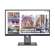 Lenovo - ThinkVision 27" IPS LED QHD (2560x1440) 24Hz - 120Hz Monitor (HDMI, USB, DP) - Black