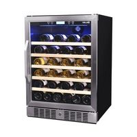 NewAir - 24&quot; Built-In 52 Bottle Compressor Wine Fridge with Precision Digital Thermostat - Stainl...