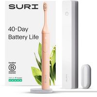 SURI - S1 Electric Toothbrush Sunset Bloom with UV Light Cleaning and Charging Case and Mirror Mo...