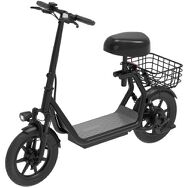 HiBoy - U2 Electric Scooter with Seat w/  25 mi Max Operating Range & 20 mph Max Speed - Black
