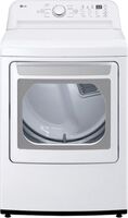 LG - 7.3 Cu. Ft. Ultra Large Rear Control Electric Dryer with Sensor Dry and LoDecibel Quiet Oper...