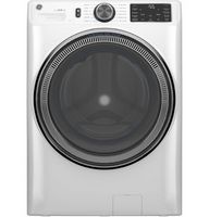 GE - 5.0 Cu. Ft. Stackable Smart Front Load Washer with Steam and SmartDispense - White