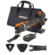 WORX - WX696L 20V PowerShare Sonicrafter Cordless Oscillating Multi-Tool - Black