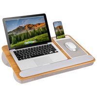 LapGear - Home Office Pro Lap Desk (Fits up to 15" Laptop) - Oak Wood