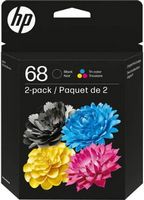 HP - 68 2-Pack Standard Capacity Ink Cartridges - Black/Tri-color