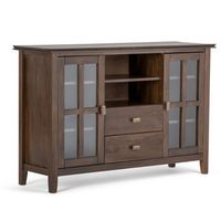 Simpli Home - Artisan SOLID WOOD Tall TV Media Stand For TVs up to 60 in - Natural Aged Brown