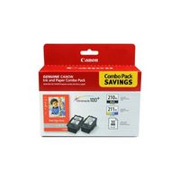 Canon - 210XL/211XL 2-Pack High-Yield Ink Cartridges + Photo Paper - Multicolor