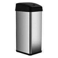 iTouchless - 13-Gal. Touchless Trash Can - Stainless Steel