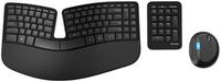 Microsoft - Sculpt Desktop Ergonomic Full-size Wireless USB Keyboard and Mouse Bundle - Black
