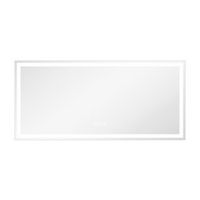 LOVMOR - 60 x 28 Inches Tempered Glass LED Bathroom Mirror with Anti-Fog &amp; 3-Color Dimmable Light...