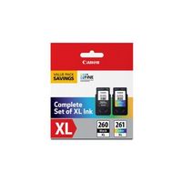 Canon - PG-260 XL / CL-261 XL 2-Pack High-Yield Ink Cartridges - Black/Cyan/Magenta/Yellow