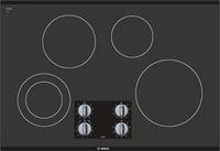 Bosch - 500 Series 30&quot; Built-In Electric Cooktop with 4 elements - Black