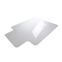 Floortex - Executive Lipped Polycarbonate Chair Mat for Deep Pile Carpet 48 x 53 inches - Clear