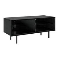 Modular TV Stand with Glass Sliding Door for Most TVs up to 55"