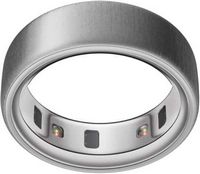 Oura Ring 4 - Smart Ring - Size Before You Buy with Oura Ring 4 Sizing Kit - Size 13 - Brushed Si...