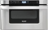 Sharp - 24&quot; 1.2 Cu. Ft. Built-in Microwave Drawer - Stainless steel