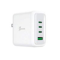 j5create - 70W GaN USB-C 4-Port Charger - White